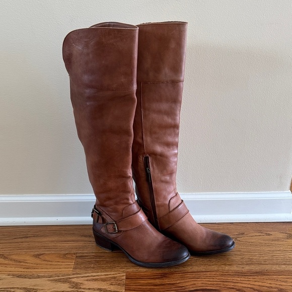 Vince Camuto Shoes - Vince Camuto Leather Bethany harness Knee-High Boots